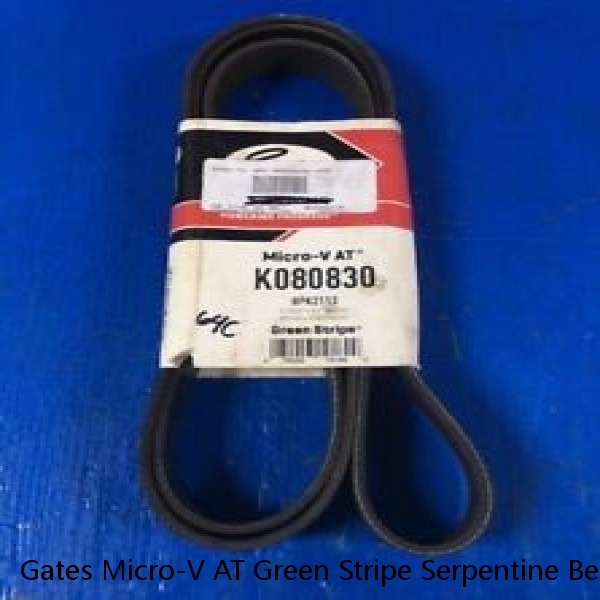 Gates Micro-V AT Green Stripe Serpentine Belt K080830 NOS #1 small image