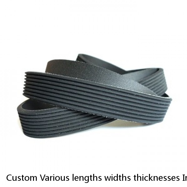Custom Various lengths widths thicknesses Industrial PK PJ PL PM Ribbed Belt Flat Belt Use for Traction machine #1 small image