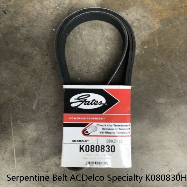 Serpentine Belt ACDelco Specialty K080830HD #1 image