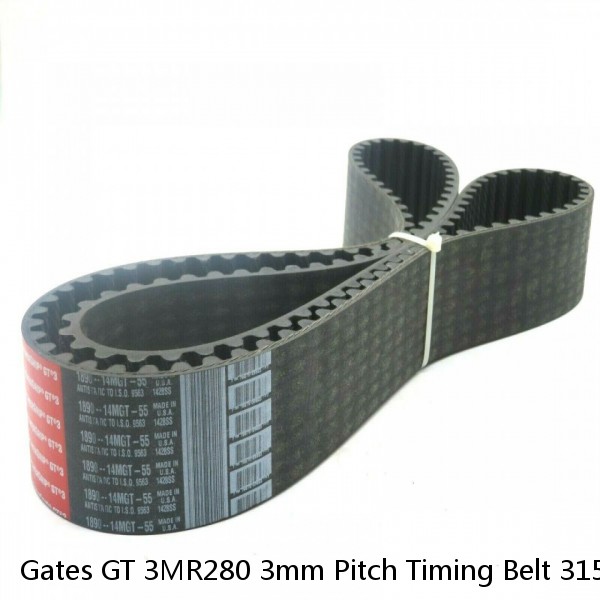 Gates GT 3MR280 3mm Pitch Timing Belt 3158MC SDP A 6R53M280090 #1 image