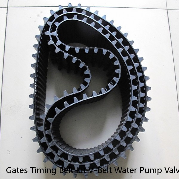 Gates Timing Belt Kit V-Belt Water Pump Valve Cover Gasket 99-02 Daewoo Nubira #1 image