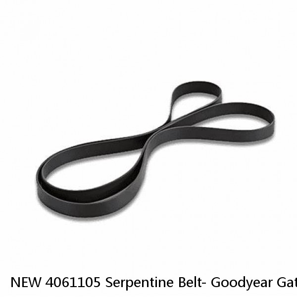 NEW 4061105 Serpentine Belt- Goodyear Gatorback The Quiet Belt #1 image