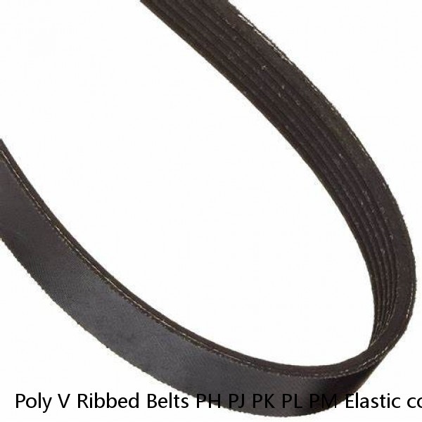 Poly V Ribbed Belts PH PJ PK PL PM Elastic core type poly v belt #1 image