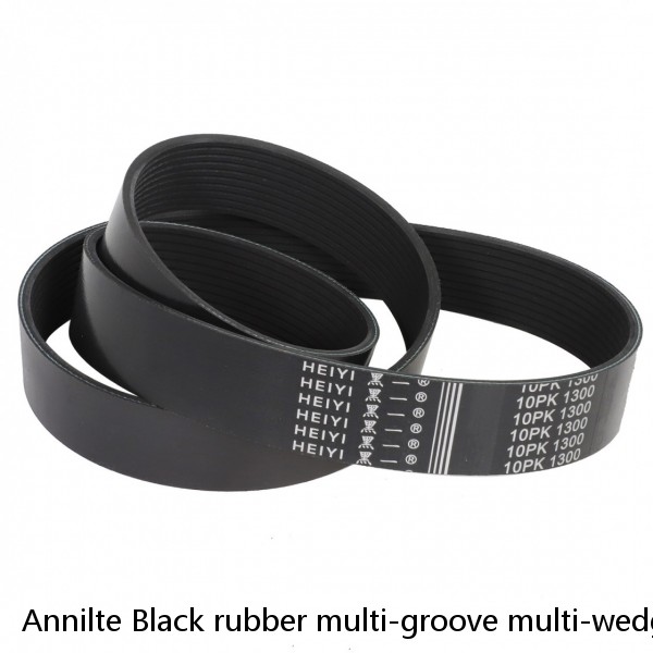 Annilte Black rubber multi-groove multi-wedge belt PH PJ PK PL PM industrial belt flat transmission belt #1 image